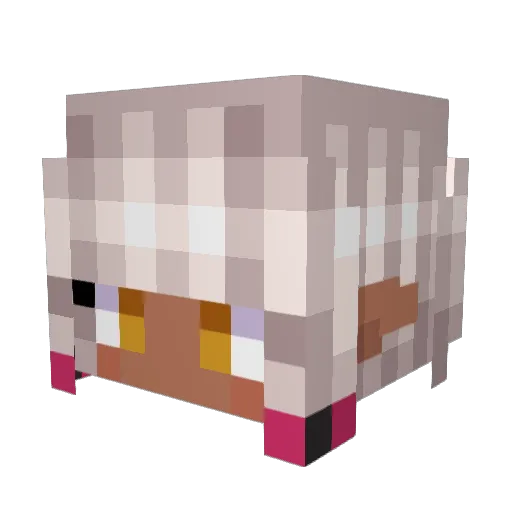 BlakerHero Minecraft avatar head, 3D render