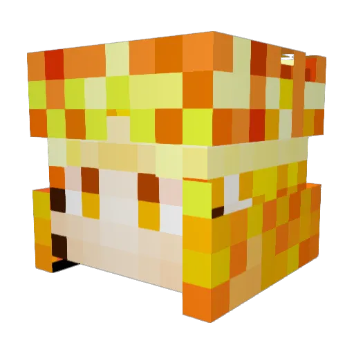 BlaketheGreatest Minecraft avatar head, 3D render