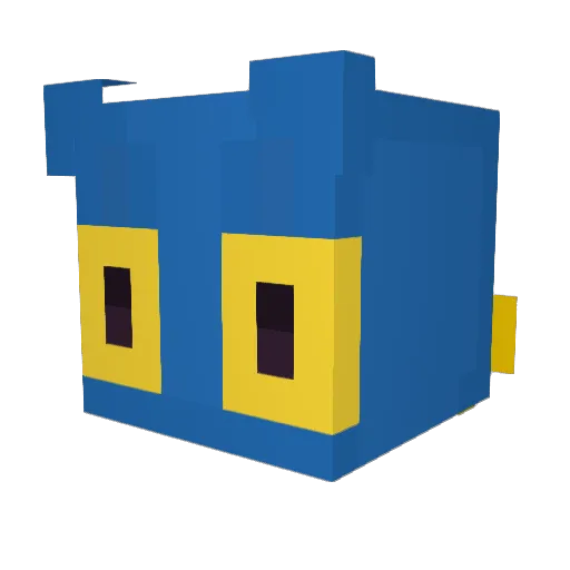 Blakethefox2864 Minecraft avatar head, 3D render