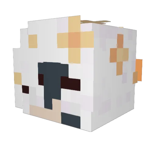Blakey24 Minecraft avatar head, 3D render