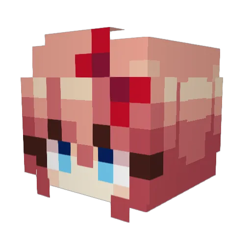 BlakeySW Minecraft avatar head, 3D render