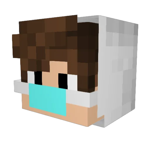Blakeyjimo Minecraft avatar head, 3D render