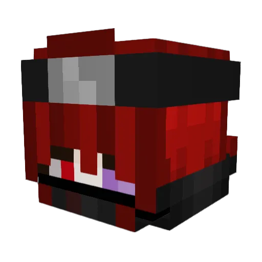 Blakro Minecraft avatar head, 3D render