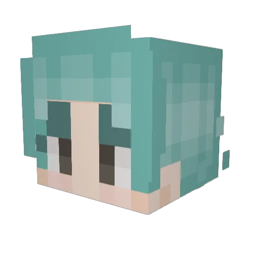 BlamBoozler Minecraft avatar head, 3D render