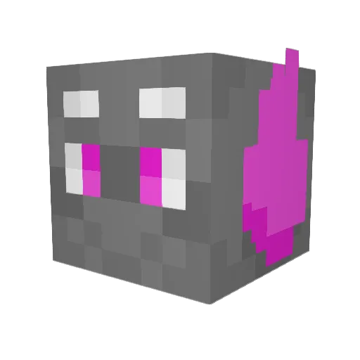BlameTini Minecraft avatar head, 3D render