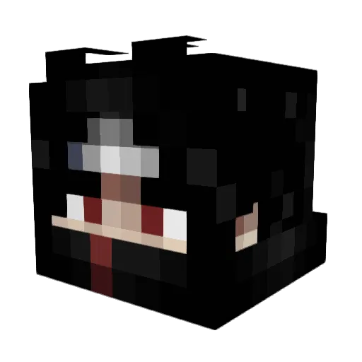 BlancSpidy Minecraft avatar head, 3D render