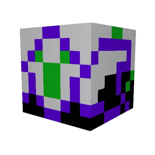 Blanchler Minecraft avatar head, 3D render