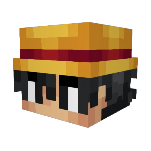 BlancoShadows Minecraft avatar head, 3D render