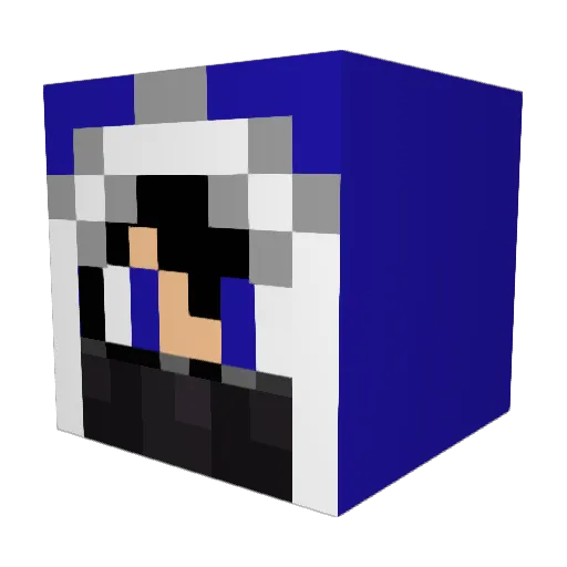 Blandoff Minecraft avatar head, 3D render