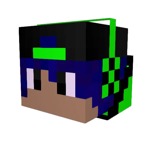 BlaneOmight Minecraft avatar head, 3D render