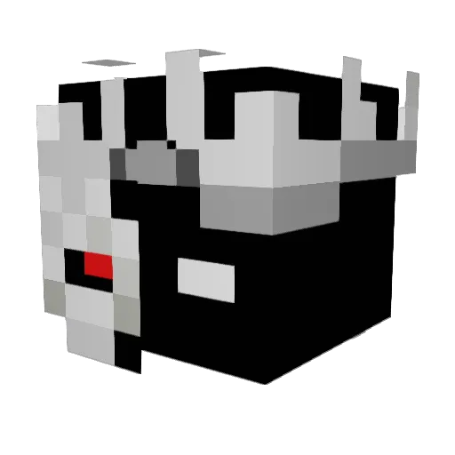 Blank0317 Minecraft avatar head, 3D render