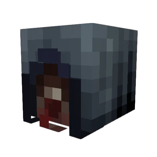 BlankFour Minecraft avatar head, 3D render