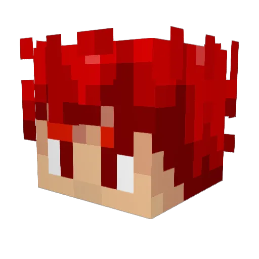 BlankHK Minecraft avatar head, 3D render