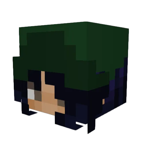 BlankPage152 Minecraft avatar head, 3D render