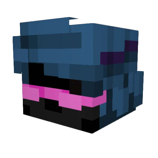 BlankRobby Minecraft avatar head, 3D render