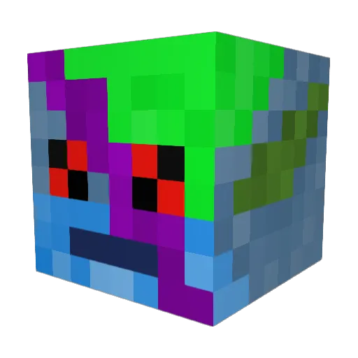 BlankTerra15 Minecraft avatar head, 3D render