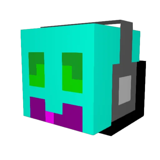 BlankTuber Minecraft avatar head, 3D render