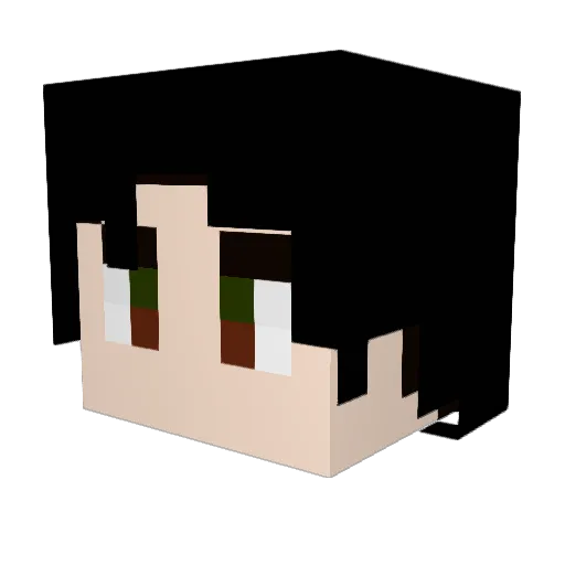BlankZA Minecraft avatar head, 3D render