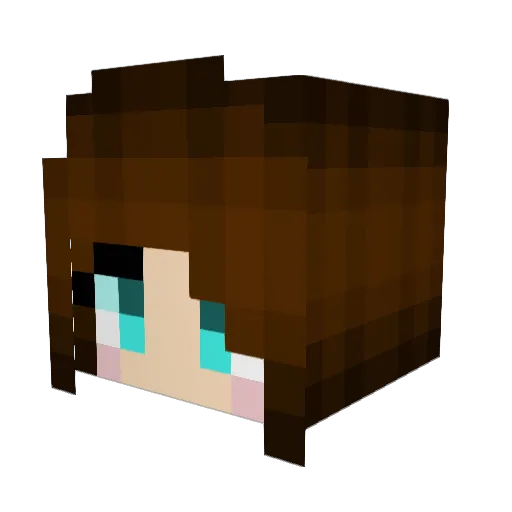BlankZie Minecraft avatar head, 3D render