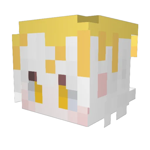 Blank_Cheeze Minecraft avatar head, 3D render
