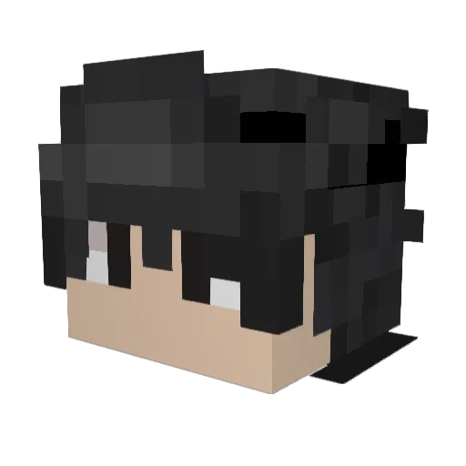 Blank_Sama Minecraft avatar head, 3D render