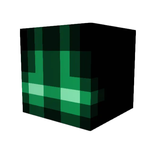 Blank_premium Minecraft avatar head, 3D render