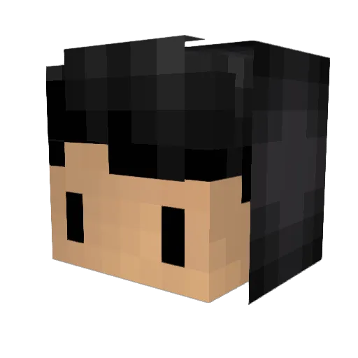BlankedSoul Minecraft avatar head, 3D render