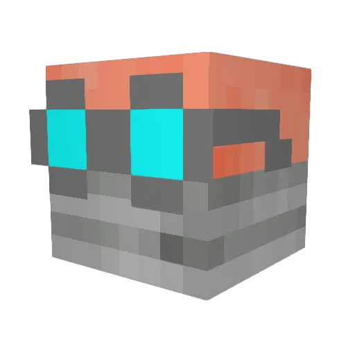 Blanker2478 Minecraft avatar head, 3D render