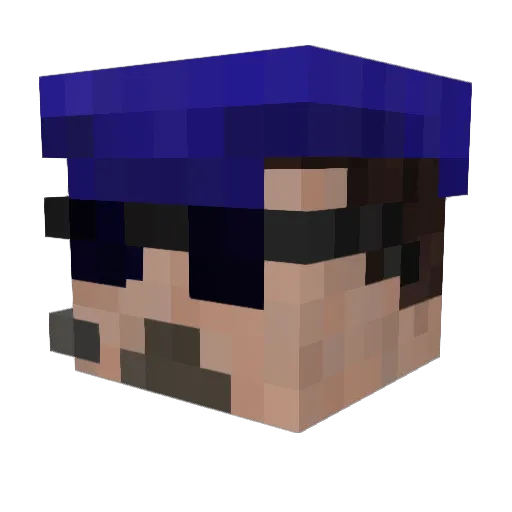 Blanker_Bat Minecraft avatar head, 3D render
