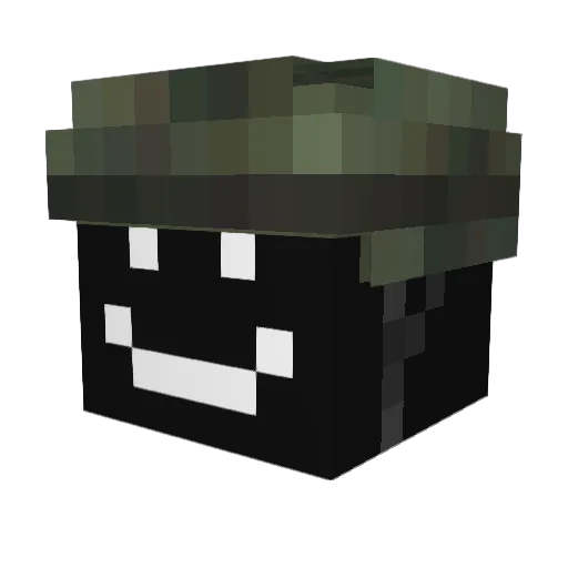 Blankichs Minecraft avatar head, 3D render