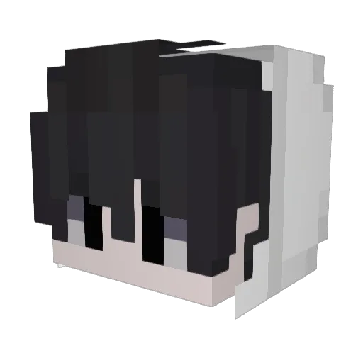 Blankocraft Minecraft avatar head, 3D render