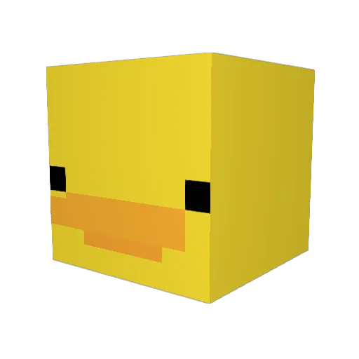 Blanksheep Minecraft avatar head, 3D render
