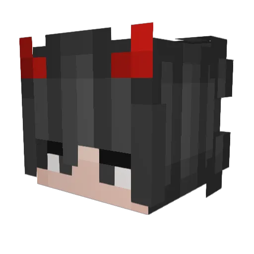 Blanksze Minecraft avatar head, 3D render