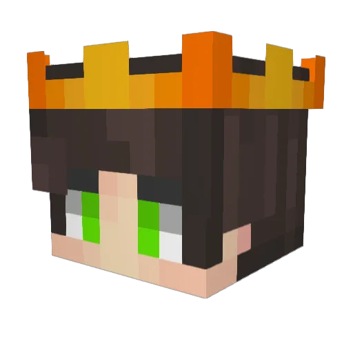 Blankus_ Minecraft avatar head, 3D render