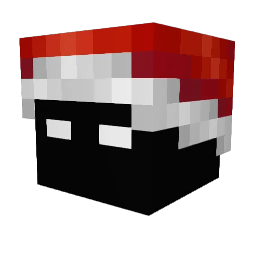 Blaprz Minecraft avatar head, 3D render