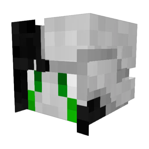 BlapyBlap Minecraft avatar head, 3D render