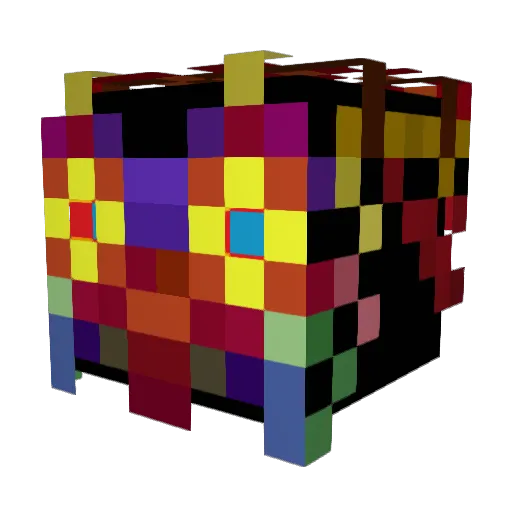 Blaqhuntr Minecraft avatar head, 3D render