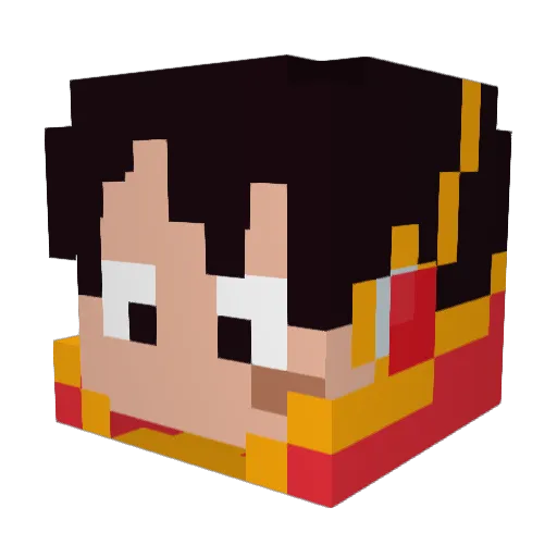 Blarchilds Minecraft avatar head, 3D render
