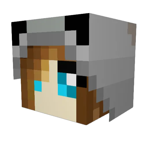 Blare5 Minecraft avatar head, 3D render