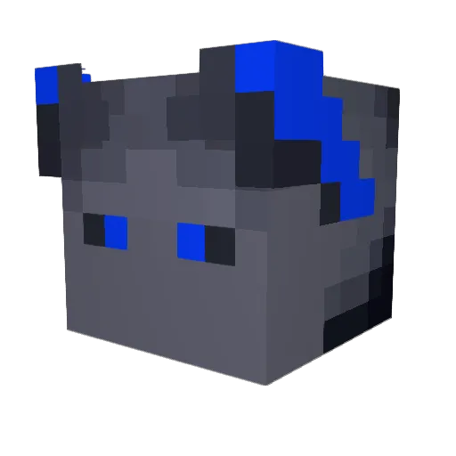 Blarf987B Minecraft avatar head, 3D render