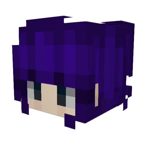 Blarfy Minecraft avatar head, 3D render
