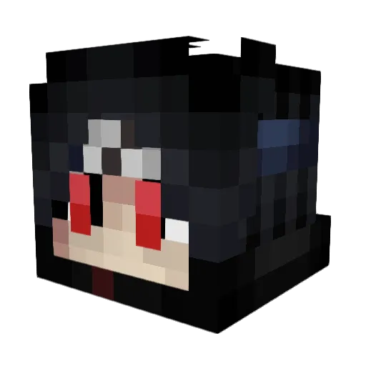 Blariat Minecraft avatar head, 3D render