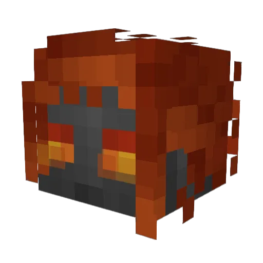 Blarien Minecraft avatar head, 3D render