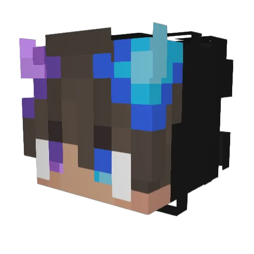 BlasT_26 Minecraft avatar head, 3D render