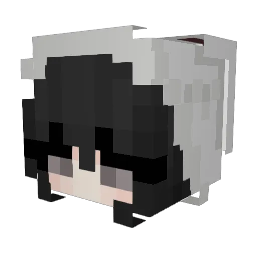 BlaseMouse Minecraft avatar head, 3D render