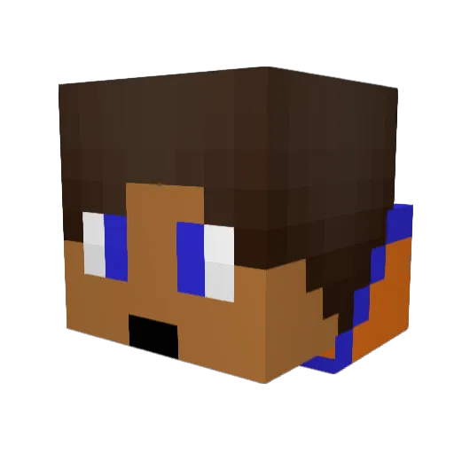 BlasianLighting Minecraft avatar head, 3D render
