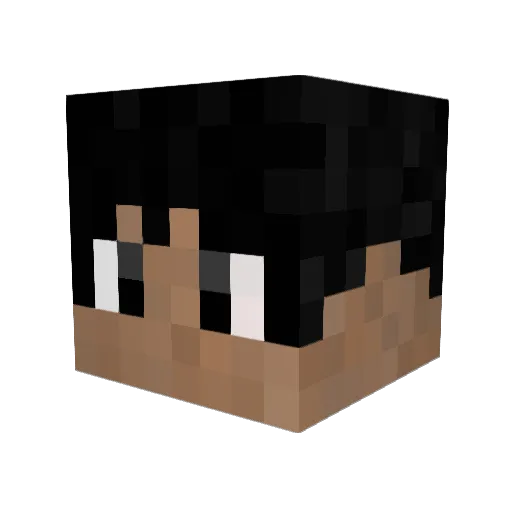 BlastBlight Minecraft avatar head, 3D render