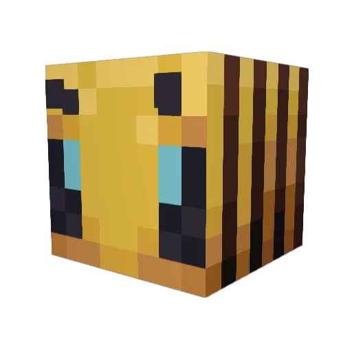 BlastedBees Minecraft avatar head, 3D render
