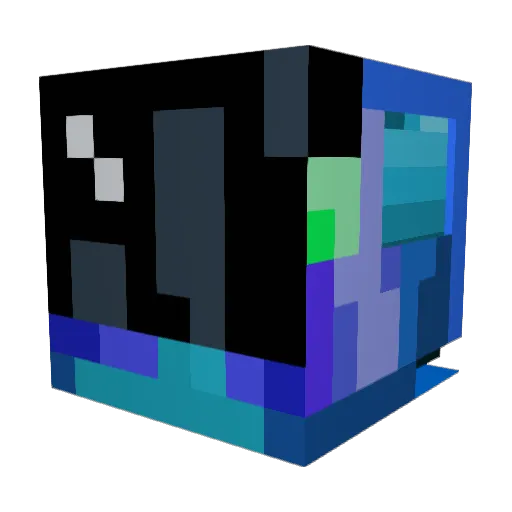Blasted_1 Minecraft avatar head, 3D render