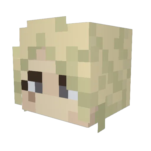 Blaster_wolfen Minecraft avatar head, 3D render